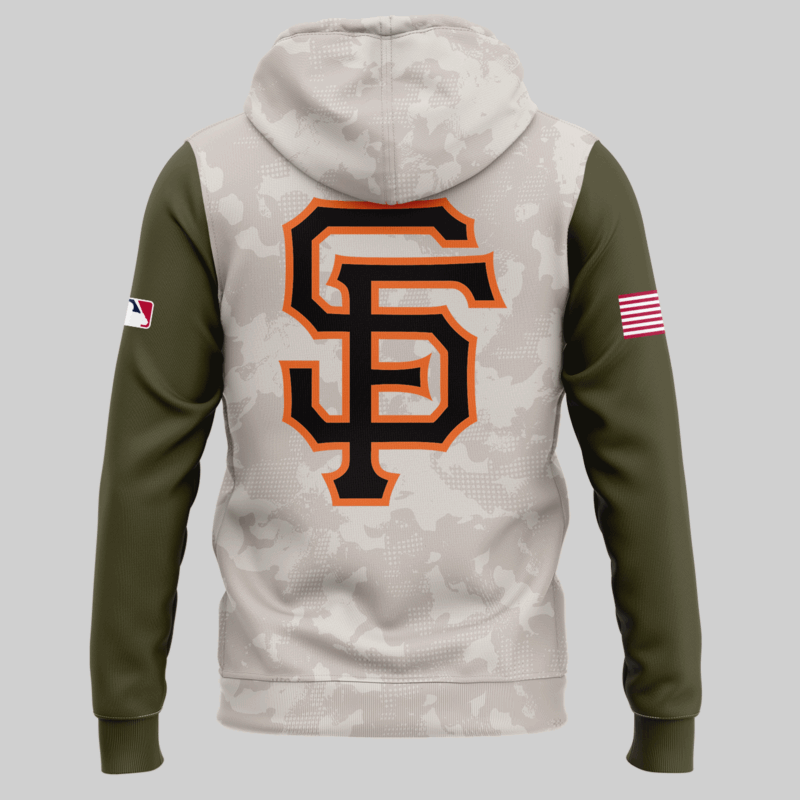 San Francisco Giants 2025 MLB ARMED FORCES DAY  Hoodie - Image 3