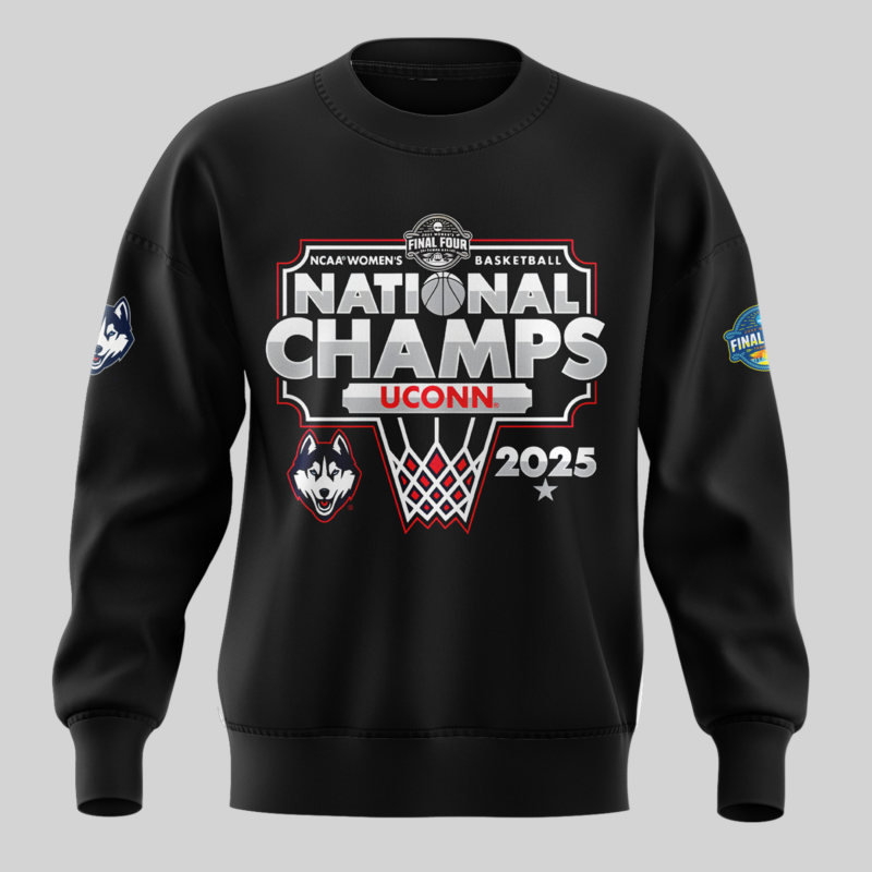 UConn Women’s Basketball  2025 NCAA Women's Basketball National Champions  sweatshirt - Image 2