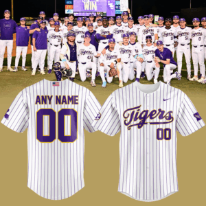 LSU Baseball  Special Edition 2025 BASEBALL JERSEY Custom Number and Custom Name