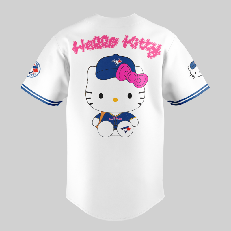Toronto Blue Jays x Hello Kitty Special Edition 2025 BASEBALL JERSEY - Image 3