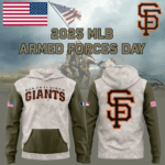San Francisco Giants 2025 MLB ARMED FORCES DAY  Hoodie
