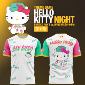 San Diego Padres x hello kitty limited edition 2025 T shirt