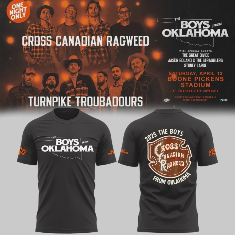 Cowboys Limited The Boys From Oklahoma Black T shirt 2025