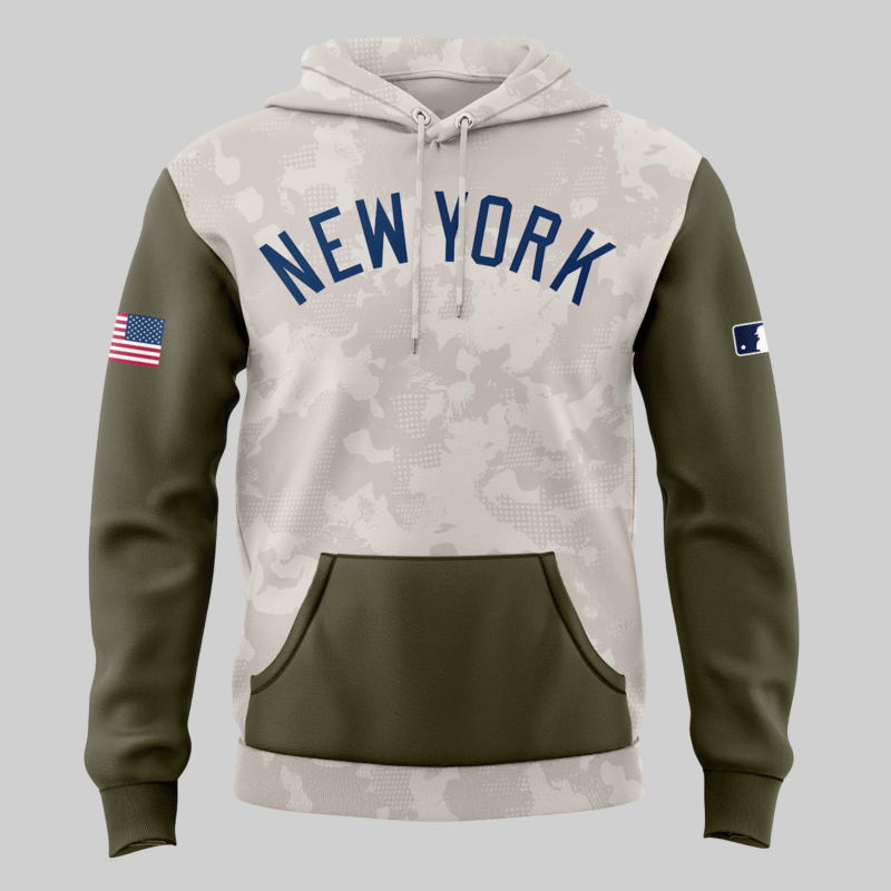 New York Yankees 2025 MLB ARMED FORCES DAY  Hoodie - Image 2