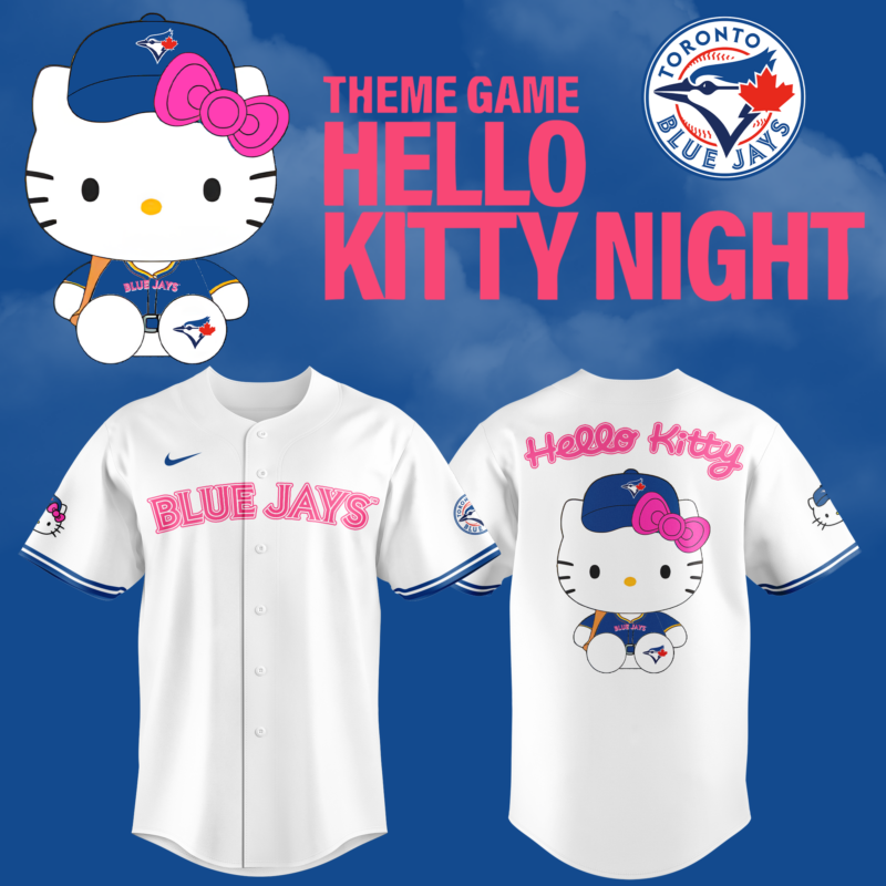 Toronto Blue Jays x Hello Kitty Special Edition 2025 BASEBALL JERSEY