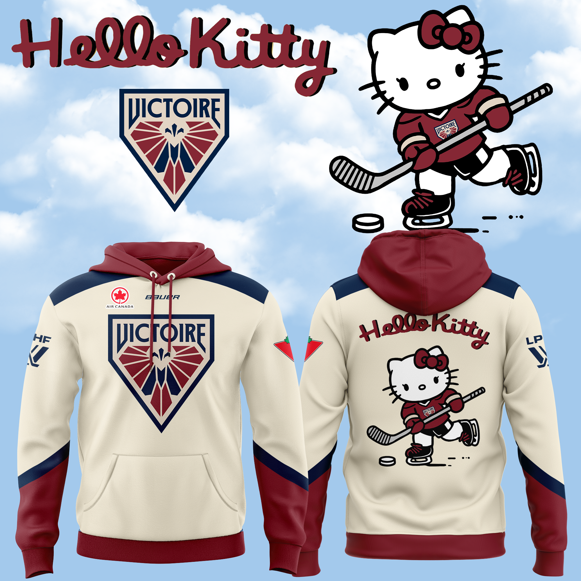 Victoire de Montréal x Hello Kitty Hoodie Limited Edition 2025