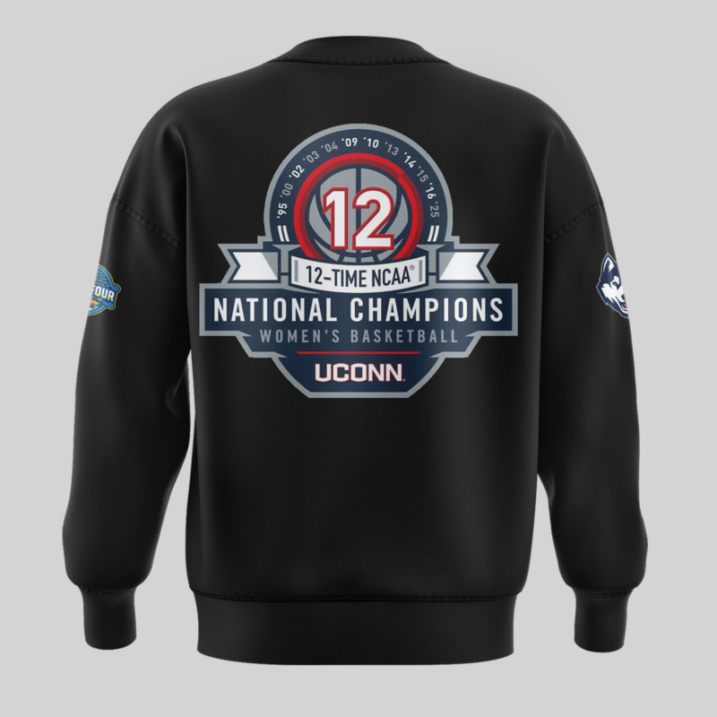 UConn Women’s Basketball  2025 NCAA Women's Basketball National Champions  sweatshirt - Image 3