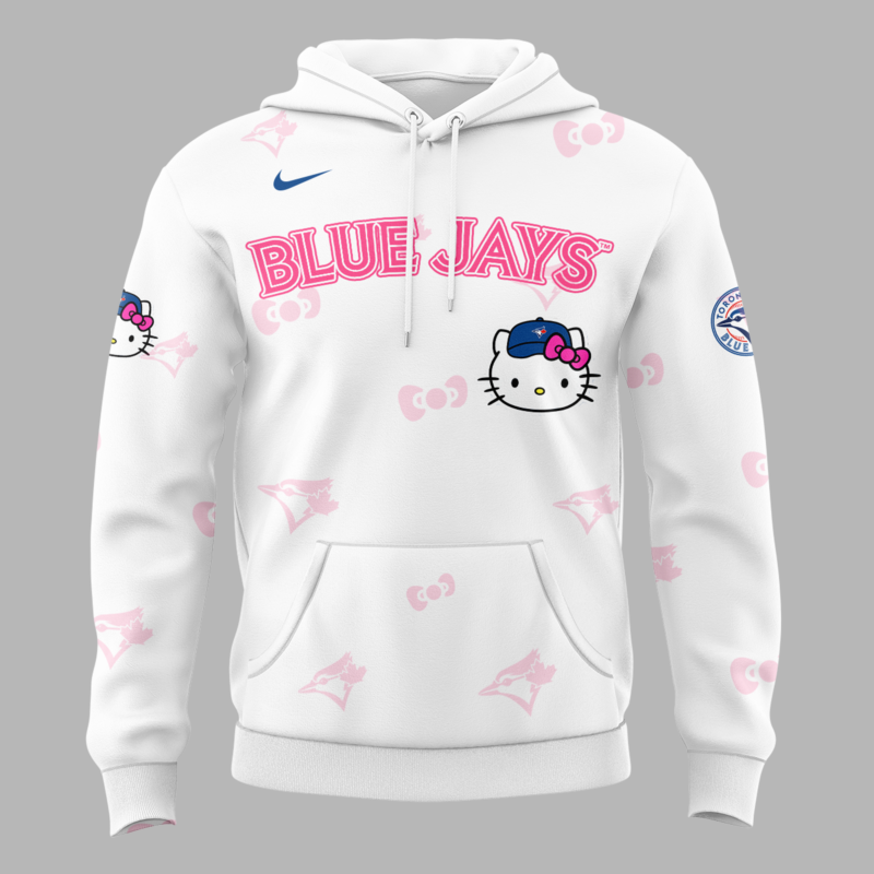 Toronto Blue Jays x Hello Kitty Special Edition 2025 Hoodie - Image 2