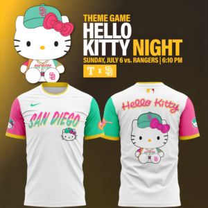 San Diego Padres x hello kitty limited edition 2025 T shirt