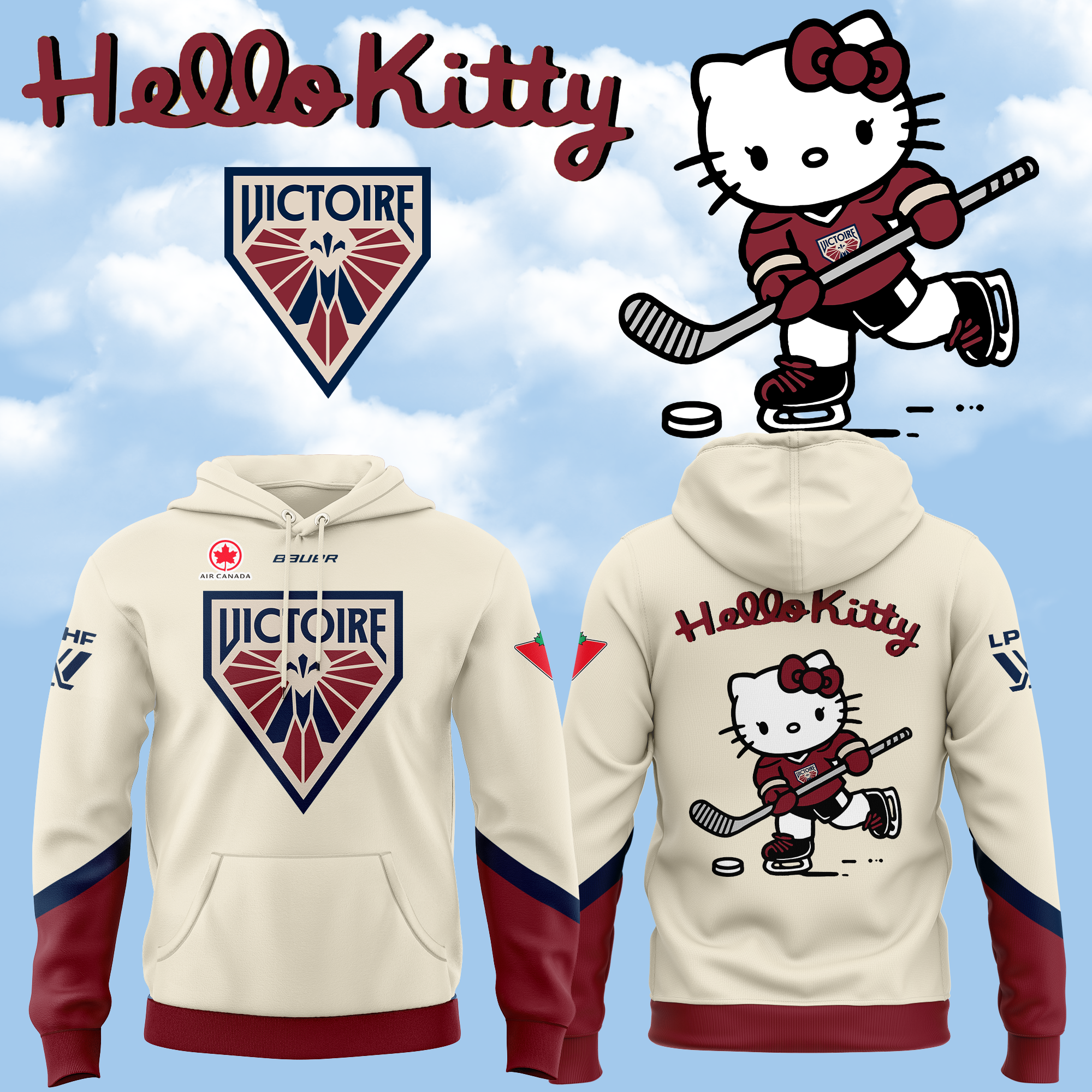 Victoire de Montréal x Hello Kitty Hoodie Limited Edition 2025