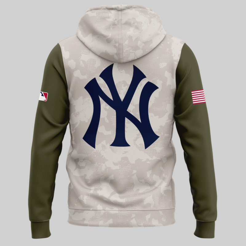 New York Yankees 2025 MLB ARMED FORCES DAY  Hoodie - Image 3