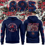 New Alexander Ovechkin Washington Capitals NHL All-Time Leading Goal Scorer Cross Sticks Hoodie Navy 2025.