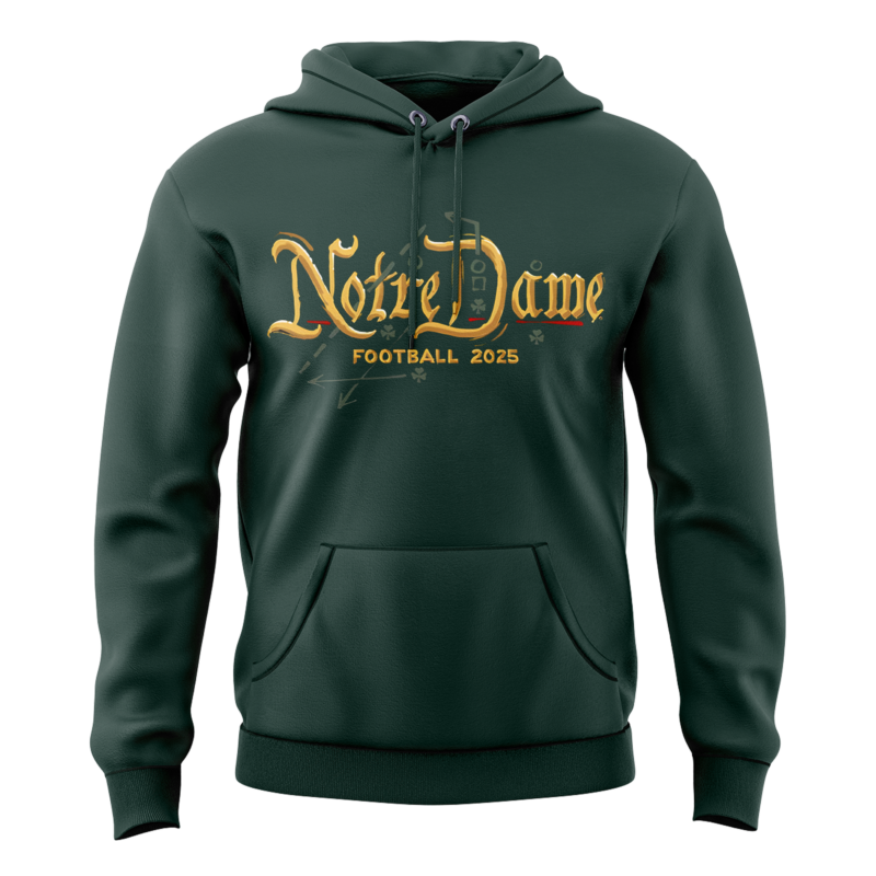 Notre Dame Football  limited edition 2025 Hoodie - Image 2