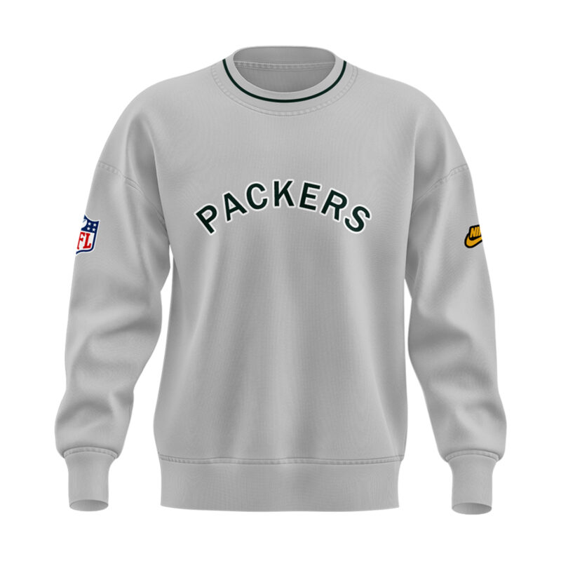 Limited Edition Green Bay Packers Sweatshirt Gray 2025 - Image 2
