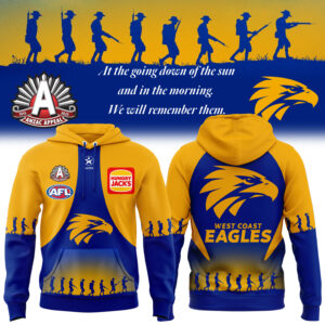 West Coast Eagles ANZACs Special Edition Hoodie 2025