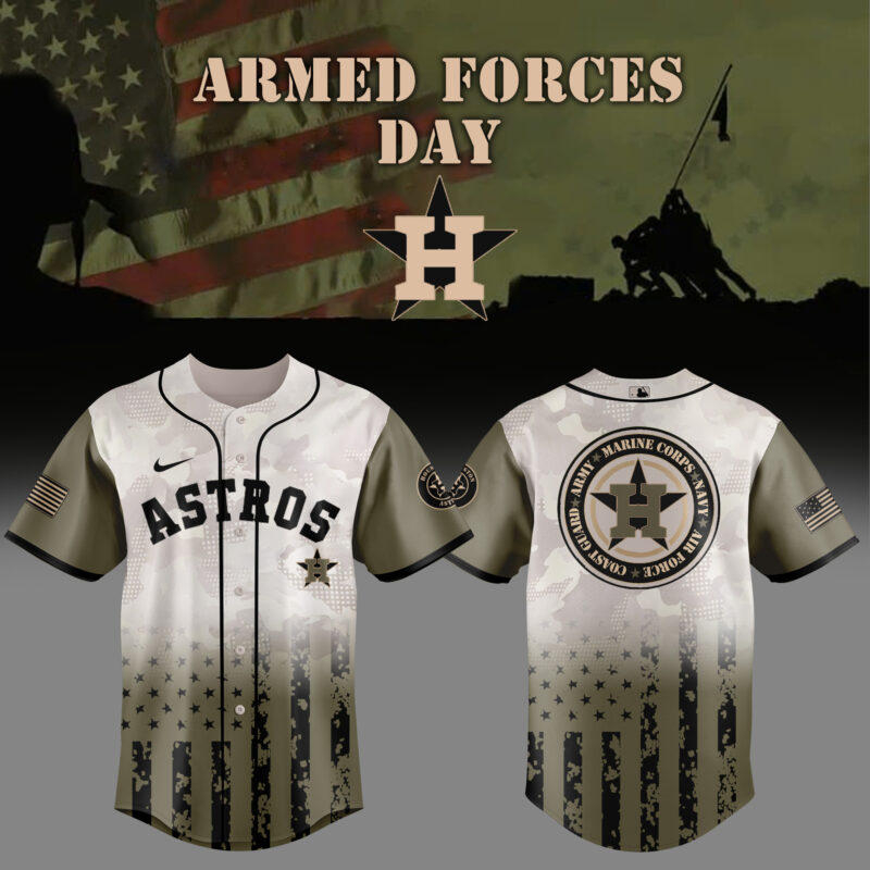 Limited Edition Houston Astros Armed Forces Day Jersey 2025