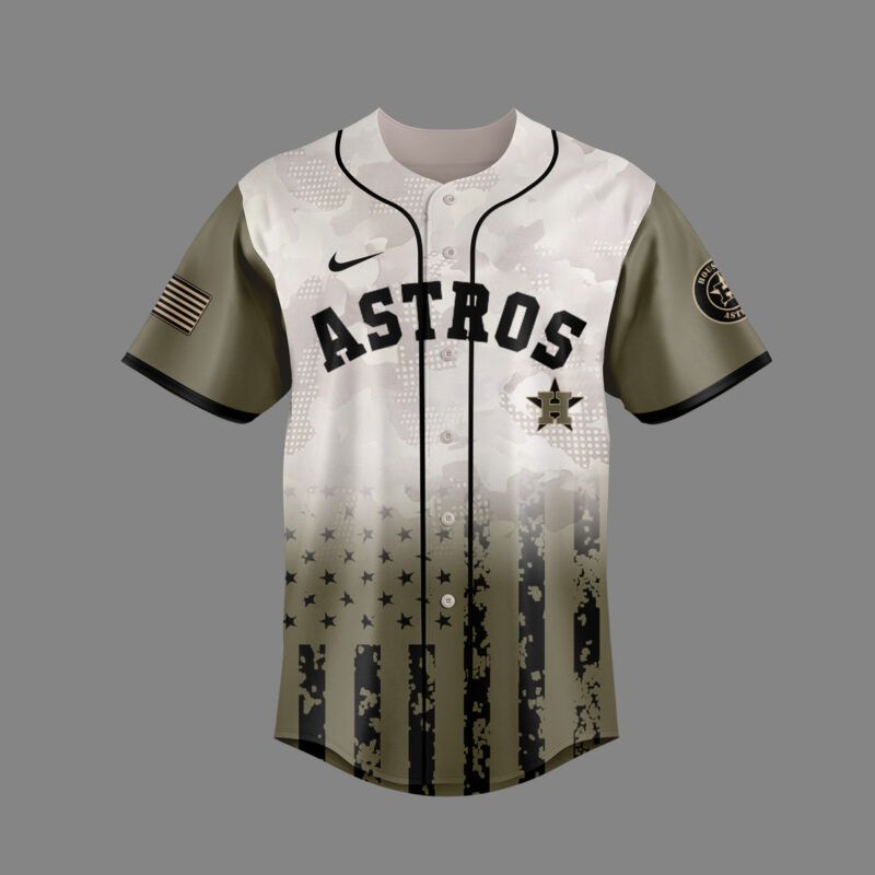 Limited Edition Houston Astros Armed Forces Day Jersey 2025 - Image 2