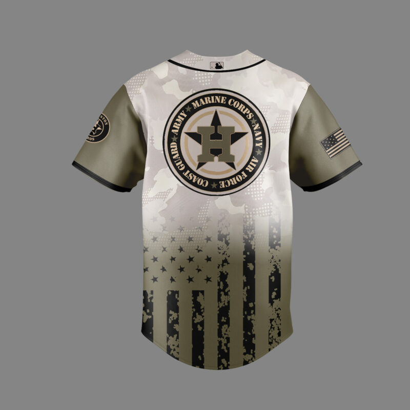 Limited Edition Houston Astros Armed Forces Day Jersey 2025 - Image 3