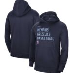 Memphis Grizzlies Nike Unisex 2023/24 Performance Spotlight On-Court Practice Pullover Hoodie - Navy