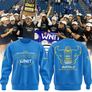 Buffalo Women's Basketball WNIT Champions Sweatshirt Royal blue limited edition.