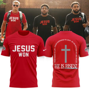 Limited Edition JESUS WON Red T shirt 2025
