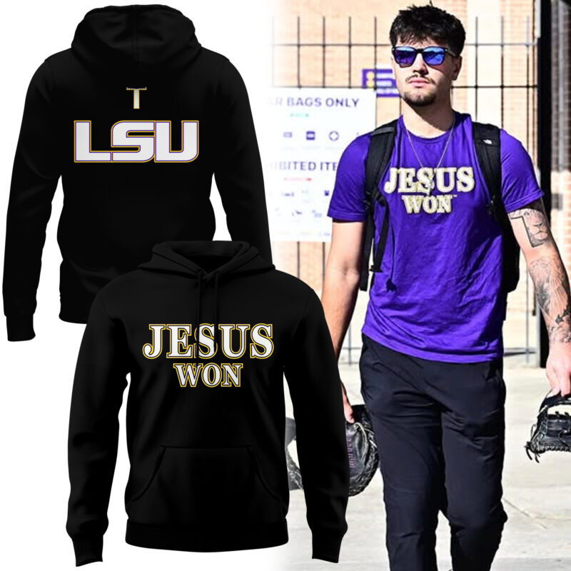 LSU Basketball Jesus Won - Black Hoodie l Limited Edition.