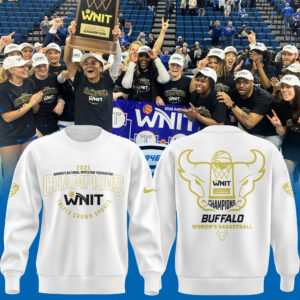 Buffalo Women's Basketball WNIT Champions Sweatshirt White limited edition.