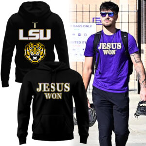 LSU Basketball Jesus Won - Black Hoodie ll Limited Edition.