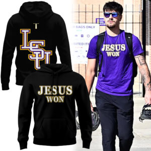 LSU Basketball Jesus Won - Black Hoodie Limited Edition.