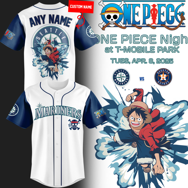 Special New Seattle Mariners x One Piece Jersey 2025