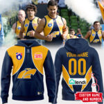 West Coast Eagles 2025 Hoodie Custom Number and Custom Name