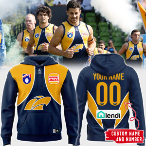 West Coast Eagles 2025 Hoodie Custom Number and Custom Name
