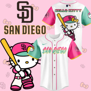 San Diego Padres x hello kitty limited edition 2025 BASEBALL JERSEY