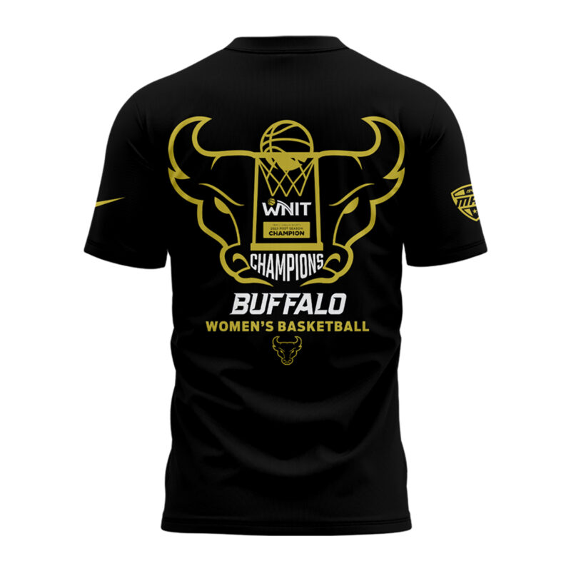 Buffalo Women's Basketball WNIT Champions Tshirt black limited edition. - Image 3