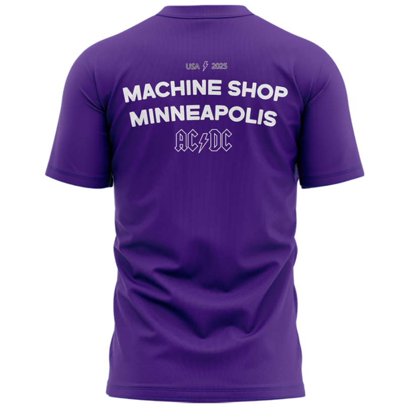 Minnesota Vikings x 2025 AC/DC Power Up Tour Limited Tee . - Image 3
