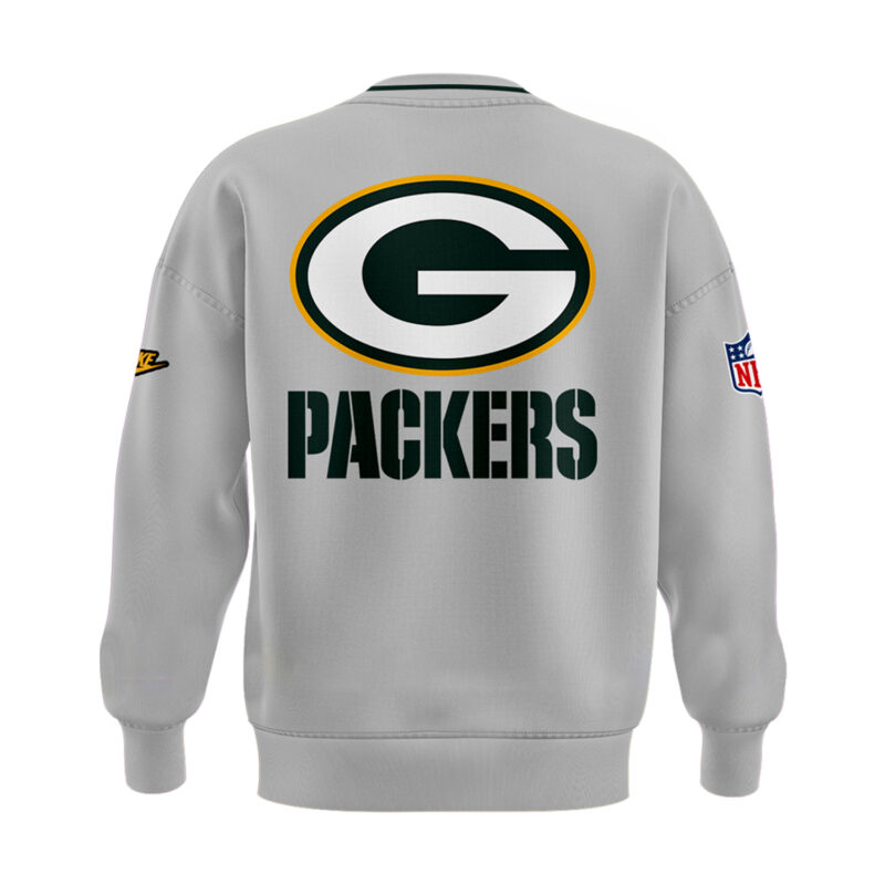 Limited Edition Green Bay Packers Sweatshirt Gray 2025 - Image 3