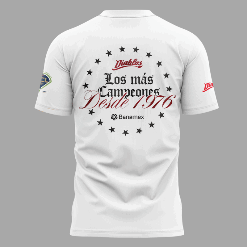 Limited Edition New Primer torneo internacional ganado Diablos Rojos del México T-shirt - Image 3