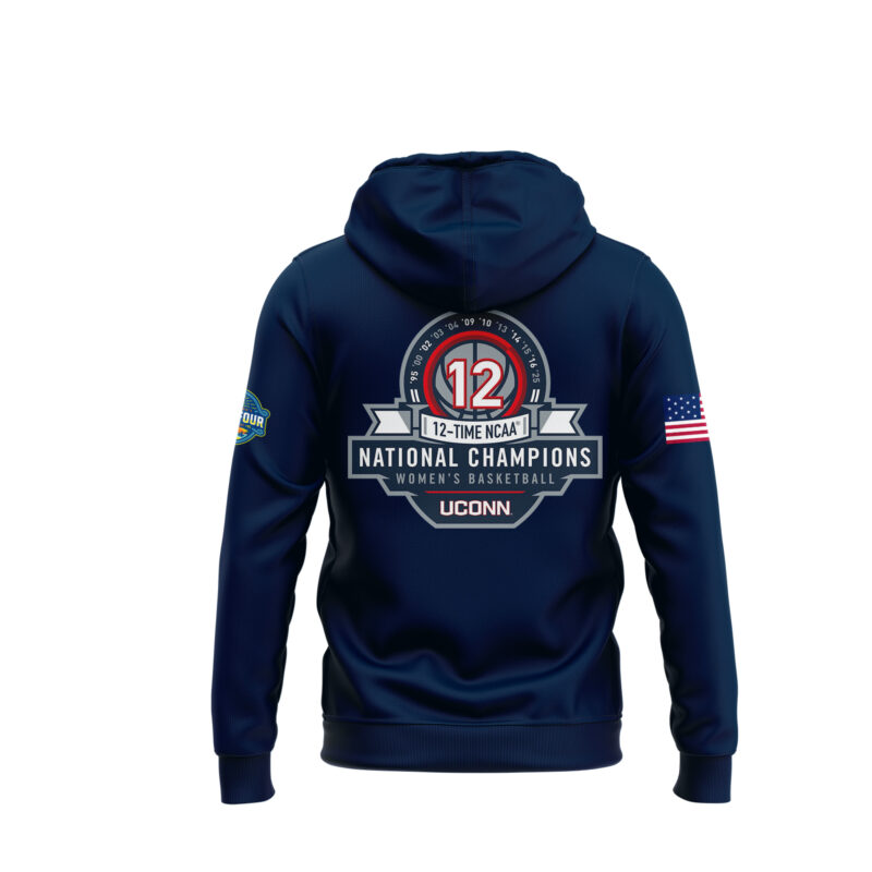 UConn Women’s Basketball  2025 NCAA Women's Basketball National Champions  Hoodie - Image 3