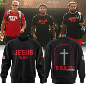 Limited Edition JESUS WON Black SWEATSHIRT  2025