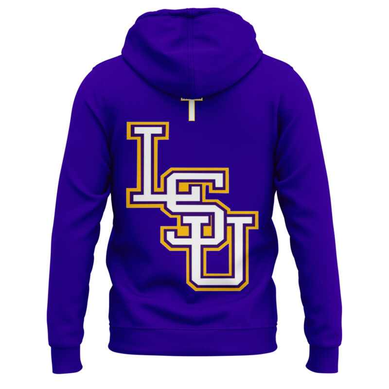 LSU Basketball Jesus Won - Purple Hoodie Limited Edition. - Image 3