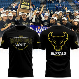 Buffalo Women's Basketball WNIT Champions Tshirt black2 limited edition.