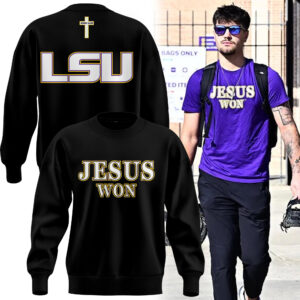 LSU Basketball Jesus Won - Black Sweatshirt l Limited Edition.