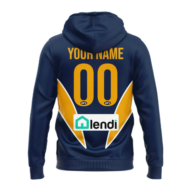 West Coast Eagles 2025 Hoodie Custom Number and Custom Name - Image 3