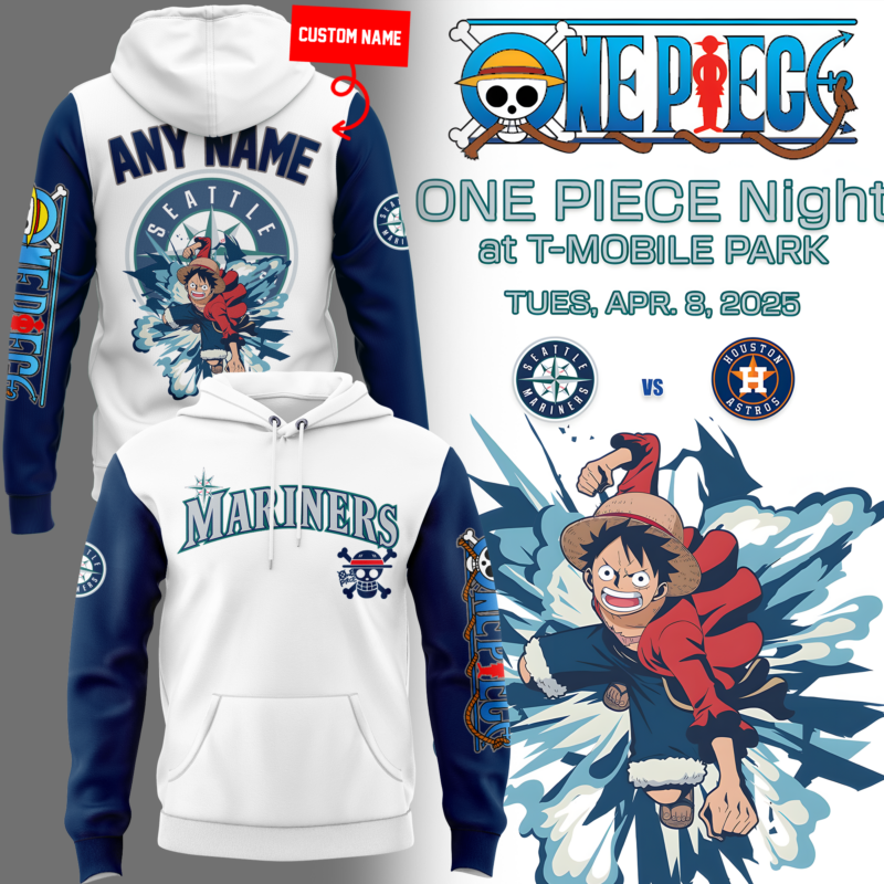 Special New Seattle Mariners x One Piece Hoodie 2025
