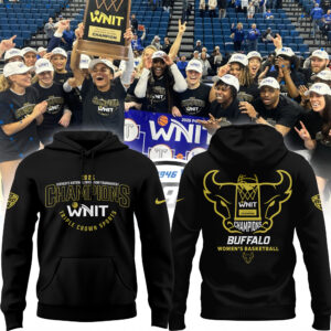Buffalo Women's Basketball WNIT Champions Hoodie black limited edition.