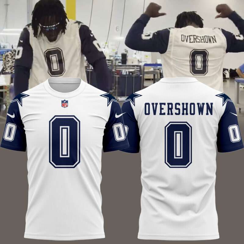Dallas Cowboys  Nike Alternate Custom Game Tshirt DeMarvion Overshown Limited Edition.