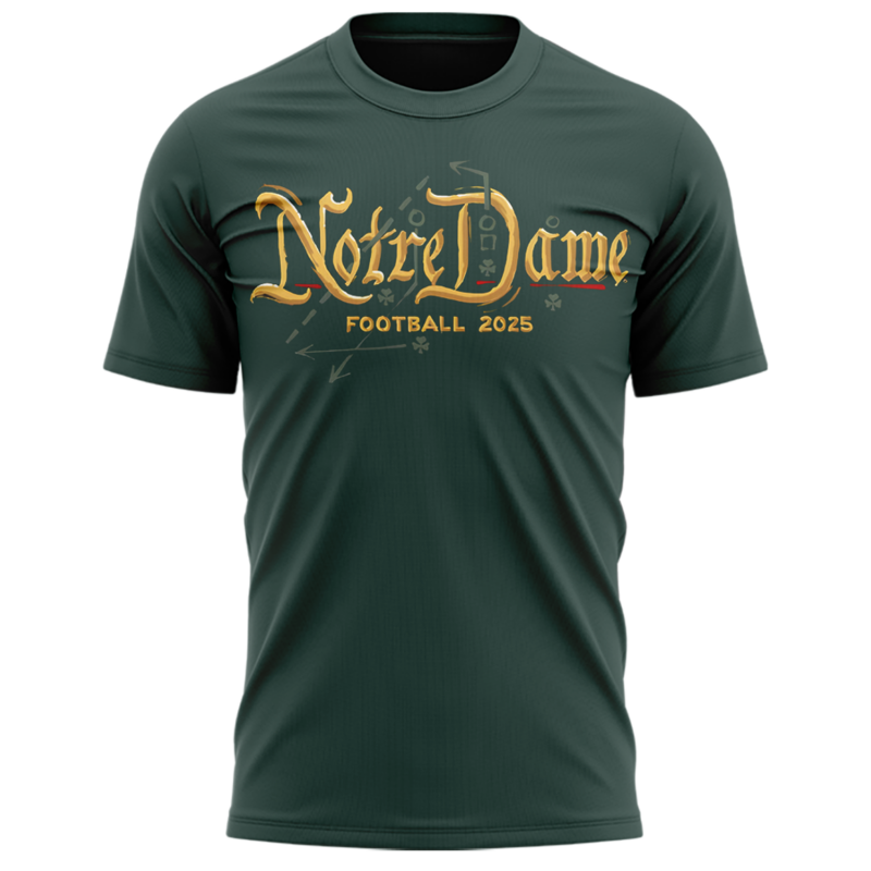 Notre Dame Football limited edition 2025 T shirt - Image 2
