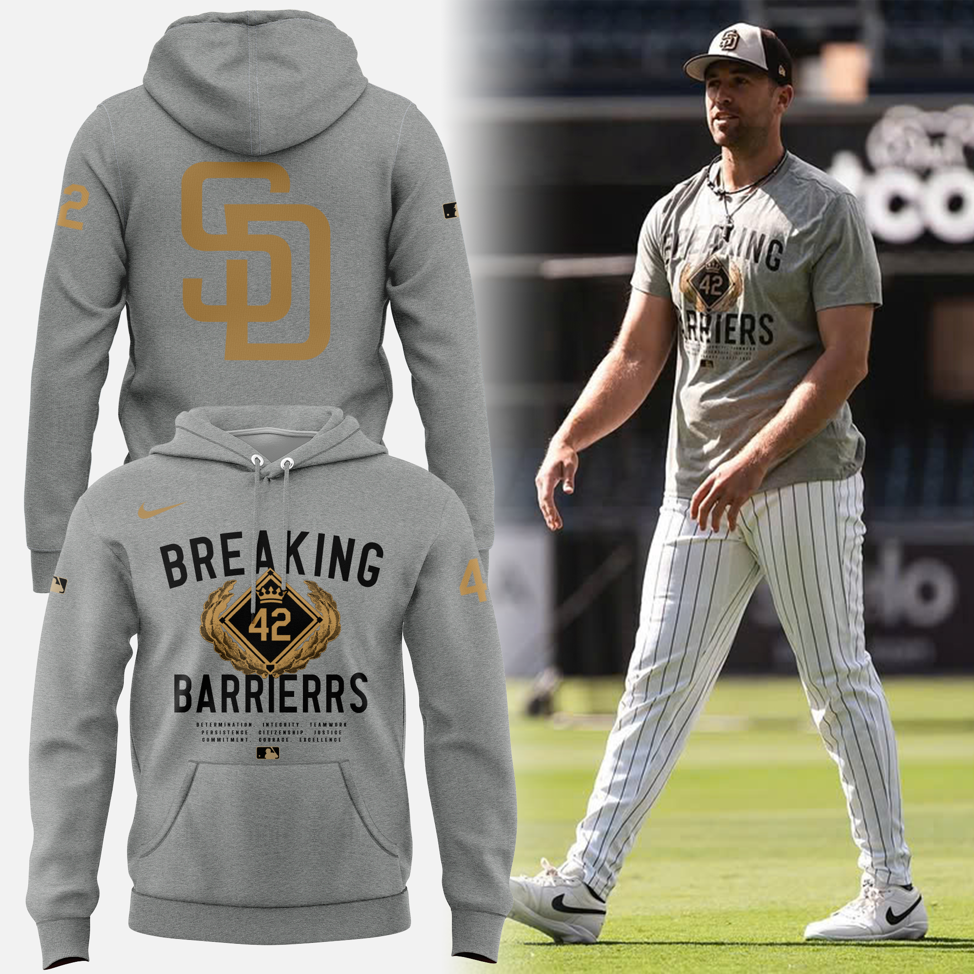 Jackie Robinson 42 Forever Limited Edition  Hoodie