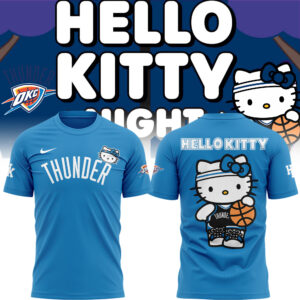 Limited Edition Oklahoma City Thunder x Hello Kitty Tshirt 2024
