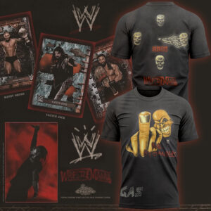 CACTUS JACK X WWE TEE CHARCOAL BLACK LIMITED EDITION